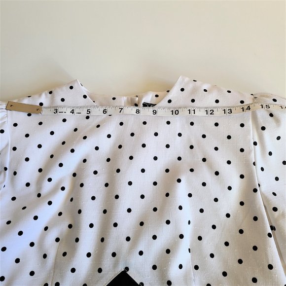 J. R Petite by Joseph Ribkoff 80s Polka Dot Dress - Picture 10 of 15